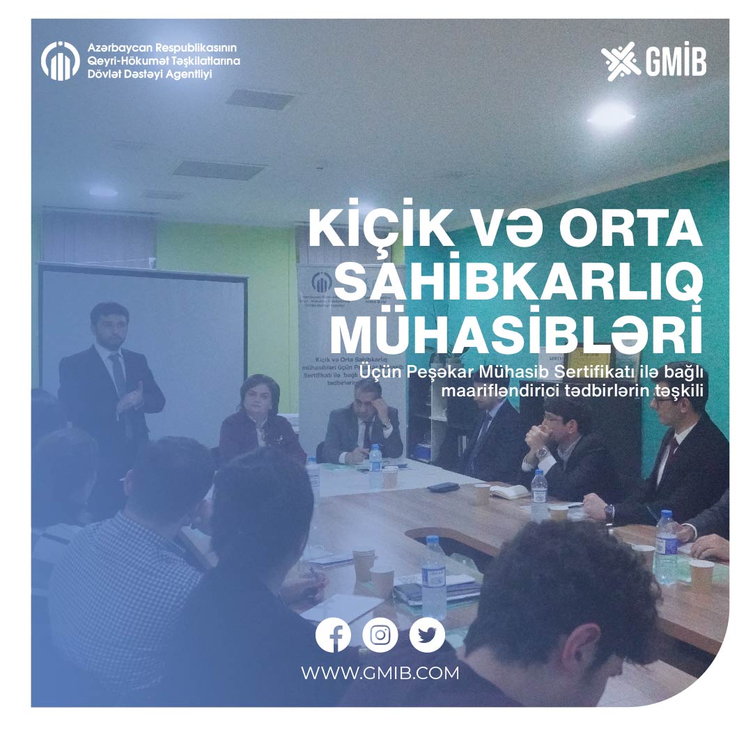 Gənc Mühasiblər İctimai Birliyinin layihəsinin icrası davam edir